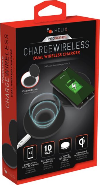 Emerge Helix Dual Wireless Charger 10W, Black