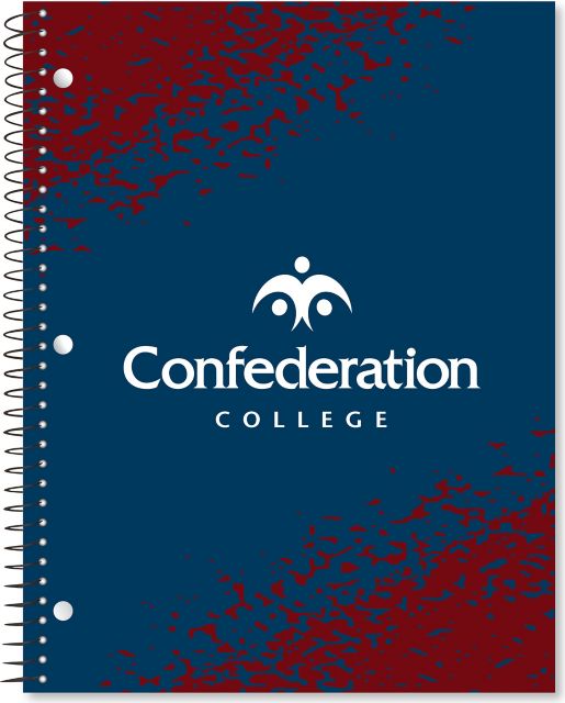 Confederation College 70 Sheet Notebook