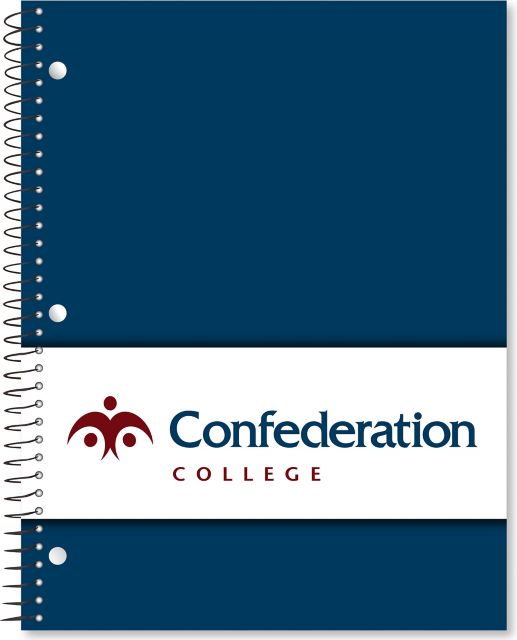 Confederation College 70 Sheet 1 Subject Notebook