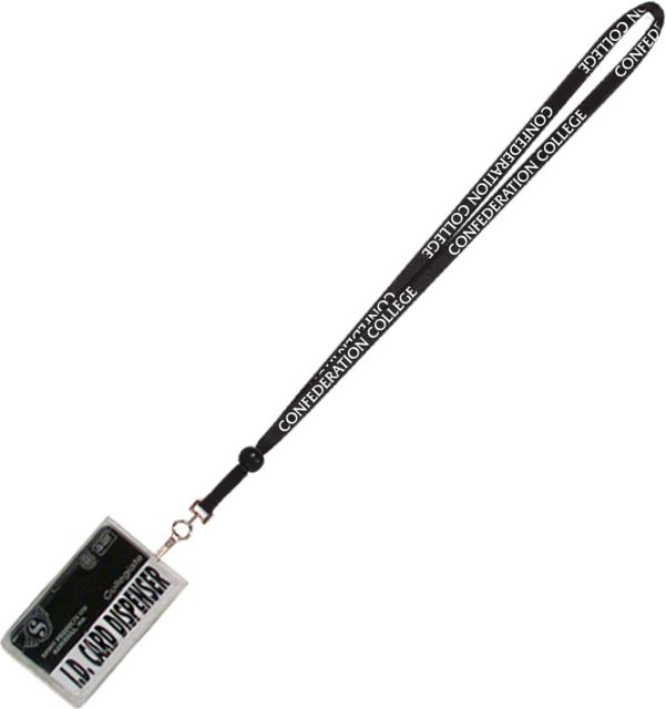 Confederation College Card Dispenser with Lanyard