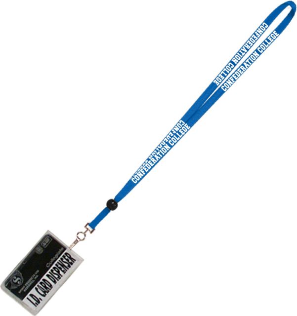 Confederation College Card Dispenser with Lanyard