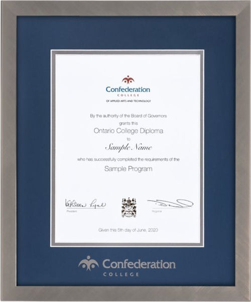 Confederation College 15'' x 18'' Florentine Diploma Frame