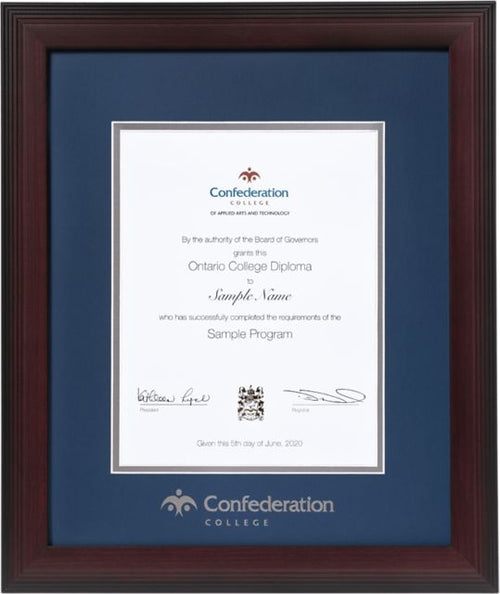 Confederation College 16x13 Linear Diploma Frame