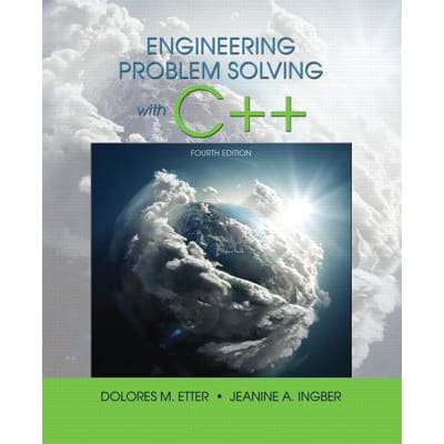 Engineering Problem Solving with C++