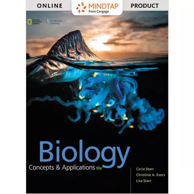 MindTap Biology, 2 terms (12 months) Instant Access for Starr/Evers/Starr's Biology: Concepts and Applications