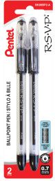 PEN/FINE RSVP 0.7MM BLK 2PK
