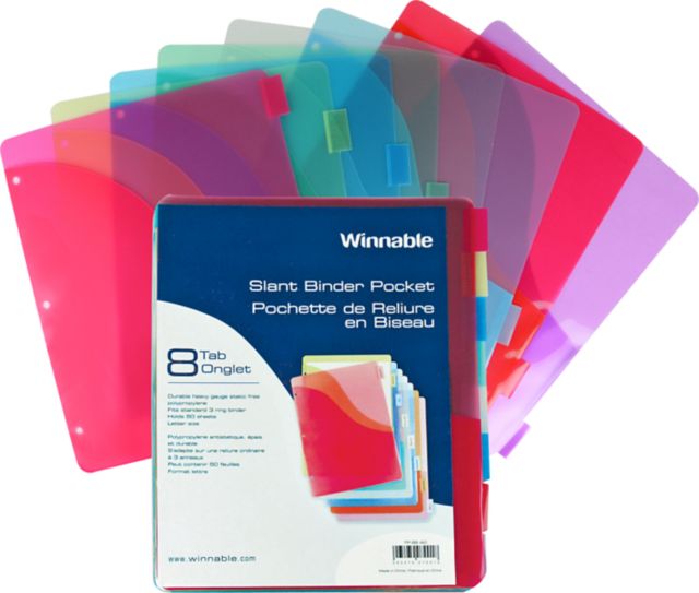 INDEX/SLANT PKT 8TAB LTRSZ CRV