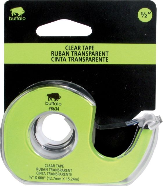 TAPE CLEAR 1/2IN X 600IN